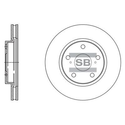HiQ Front Brake Rotors Set SD4093