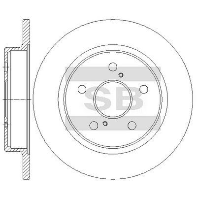 HiQ Rear Brake Rotors Set SD4908