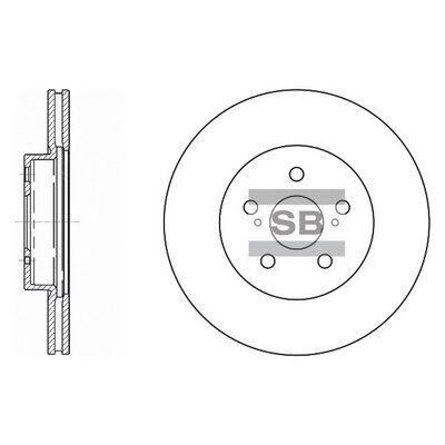 HiQ Front Brake Rotors Set SD4001