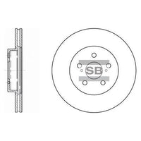 HiQ Front Brake Rotors Set SD4001