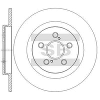 HiQ Rear Brake Rotors Set SD4964