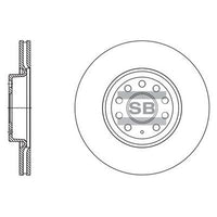 HiQ Front Brake Rotors Set SD5409