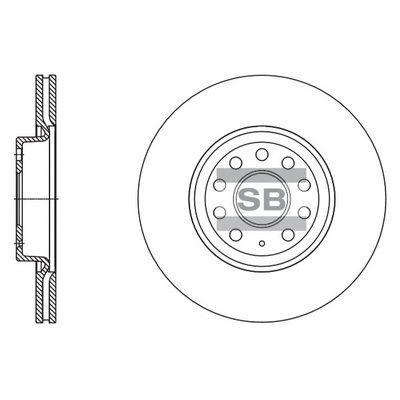 HiQ Front Brake Rotors Set SD5409