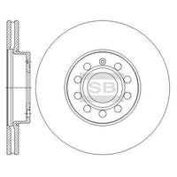 HiQ Front Brake Rotors Set SD5405