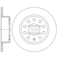 HiQ Rear Brake Rotors Set SD5413