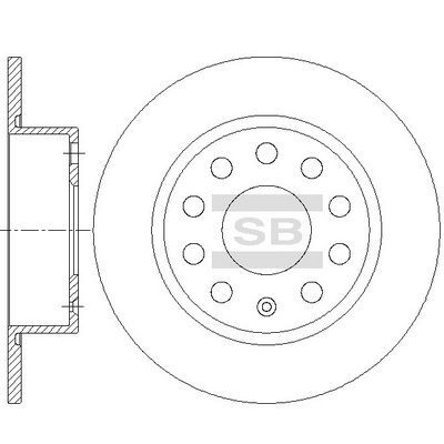 HiQ Rear Brake Rotors Set SD5413