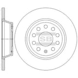 HiQ Rear Brake Rotors Set SD5414