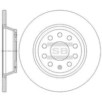 HiQ Rear Brake Rotors Set SD5414