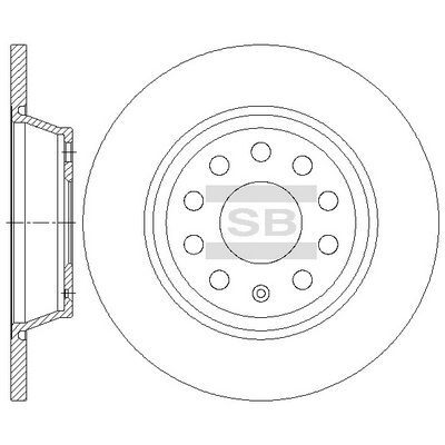 HiQ Rear Brake Rotors Set SD5414