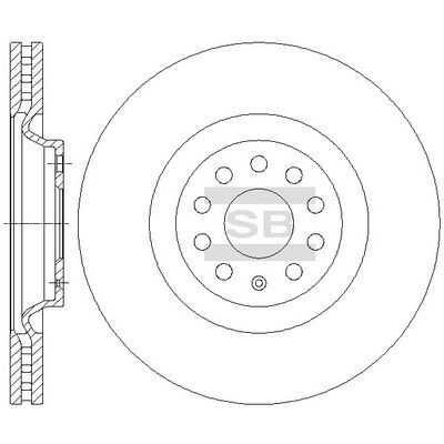HiQ Front Brake Rotors Set SD5701
