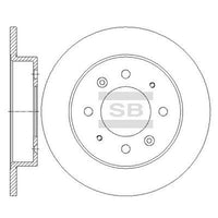HiQ Rear Brake Rotors Set SD2041