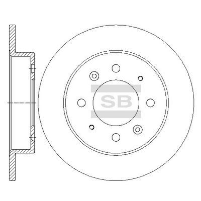 HiQ Rear Brake Rotors Set SD2041