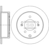 HiQ Rear Brake Rotors Set SD2042