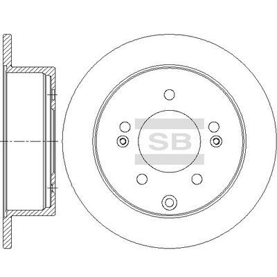 HiQ Rear Brake Rotors Set SD2042