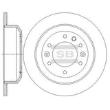 HiQ Rear Brake Rotors Set SD2047