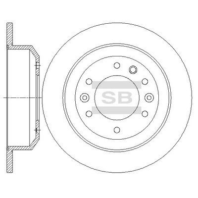 HiQ Rear Brake Rotors Set SD2047