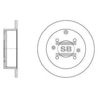HiQ Rear Brake Rotors Set SD1047