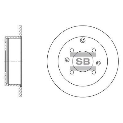 HiQ Rear Brake Rotors Set SD1047