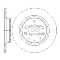 HiQ Rear Brake Rotors Set SD4412