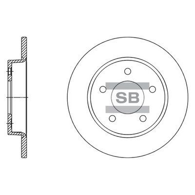 HiQ Rear Brake Rotors Set SD4419
