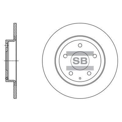 HiQ Rear Brake Rotors Set SD4423