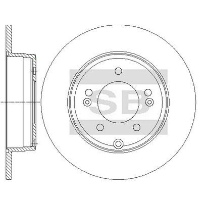 HiQ Rear Brake Rotors Set SD1178