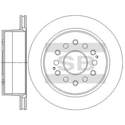 HiQ Rear Brake Rotors Set SD4979