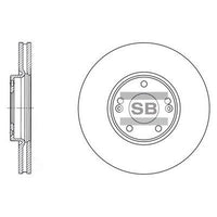HiQ Front Brake Rotors Set SD1023