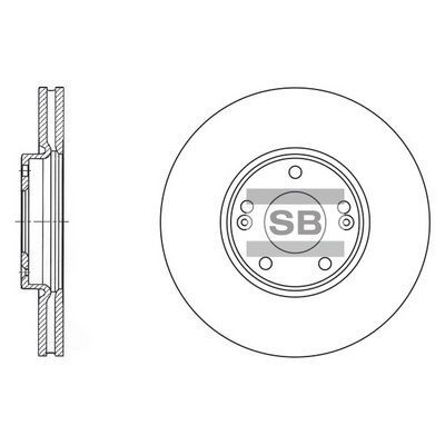 HiQ Front Brake Rotors Set SD1023