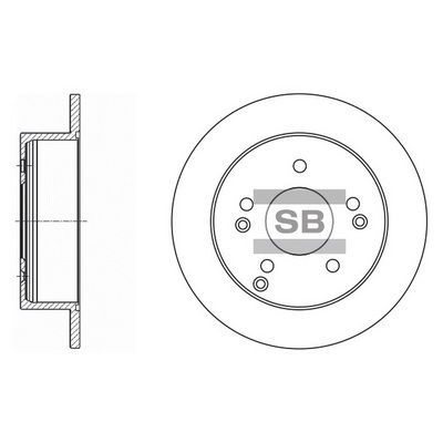 HiQ Rear Brake Rotors Set SD1006