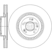 HiQ Front Brake Rotors Set SD1149