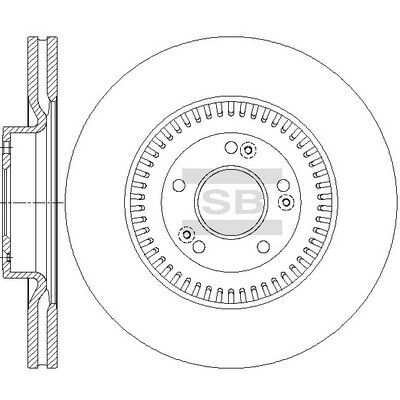 HiQ Front Brake Rotors Set SD1149