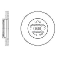 HiQ Front Brake Rotors Set SD1022