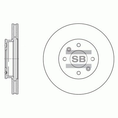 HiQ Front Brake Rotors Set SD1156