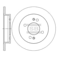 HiQ Rear Brake Rotors Set SD2045
