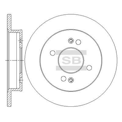 HiQ Rear Brake Rotors Set SD2045
