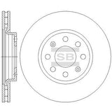 HiQ Front Brake Rotors Set SD5505