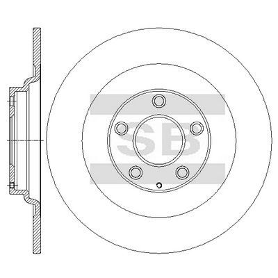 HiQ Rear Brake Rotors Set SD4456