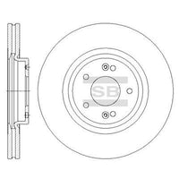 HiQ Front Brake Rotors Set SD1075