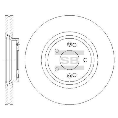 HiQ Front Brake Rotors Set SD1075