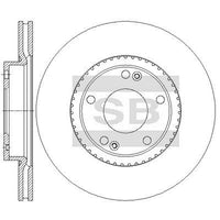 HiQ Front Brake Rotors Set SD2083
