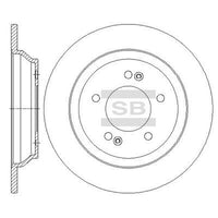 HiQ Rear Brake Rotors Set SD2068