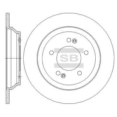HiQ Rear Brake Rotors Set SD2068