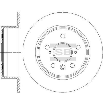 HiQ Rear Brake Rotors Set SD4648