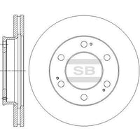 HiQ Front Brake Rotors Set SD3040