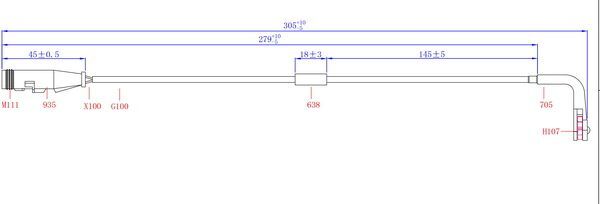 HiQ Front Brake Wear Sensor SWS4500