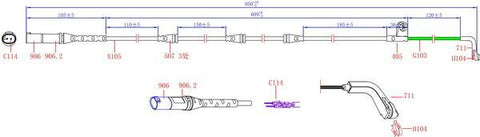 HiQ Front Brake Wear Sensor SWS1620