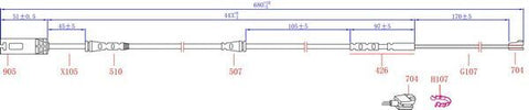 HiQ Front Brake Wear Sensor SWS1513