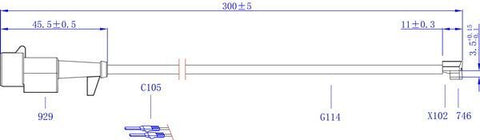HiQ Rear Brake Wear Sensor SWS3900