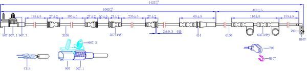 HiQ Front Brake Wear Sensor SWS1709